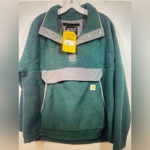NWT Carhartt Fleece Jacket forest green